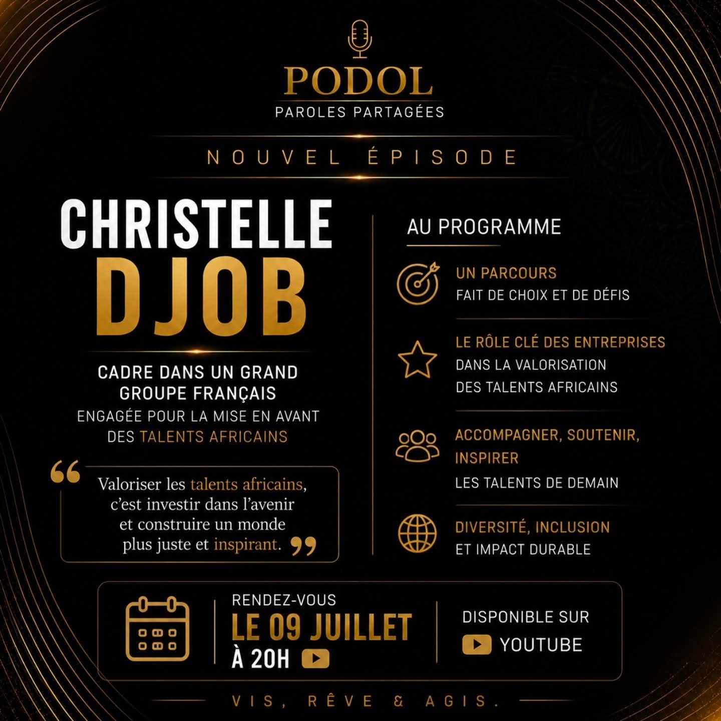 PODOL — Au programme avec Christelle Djob